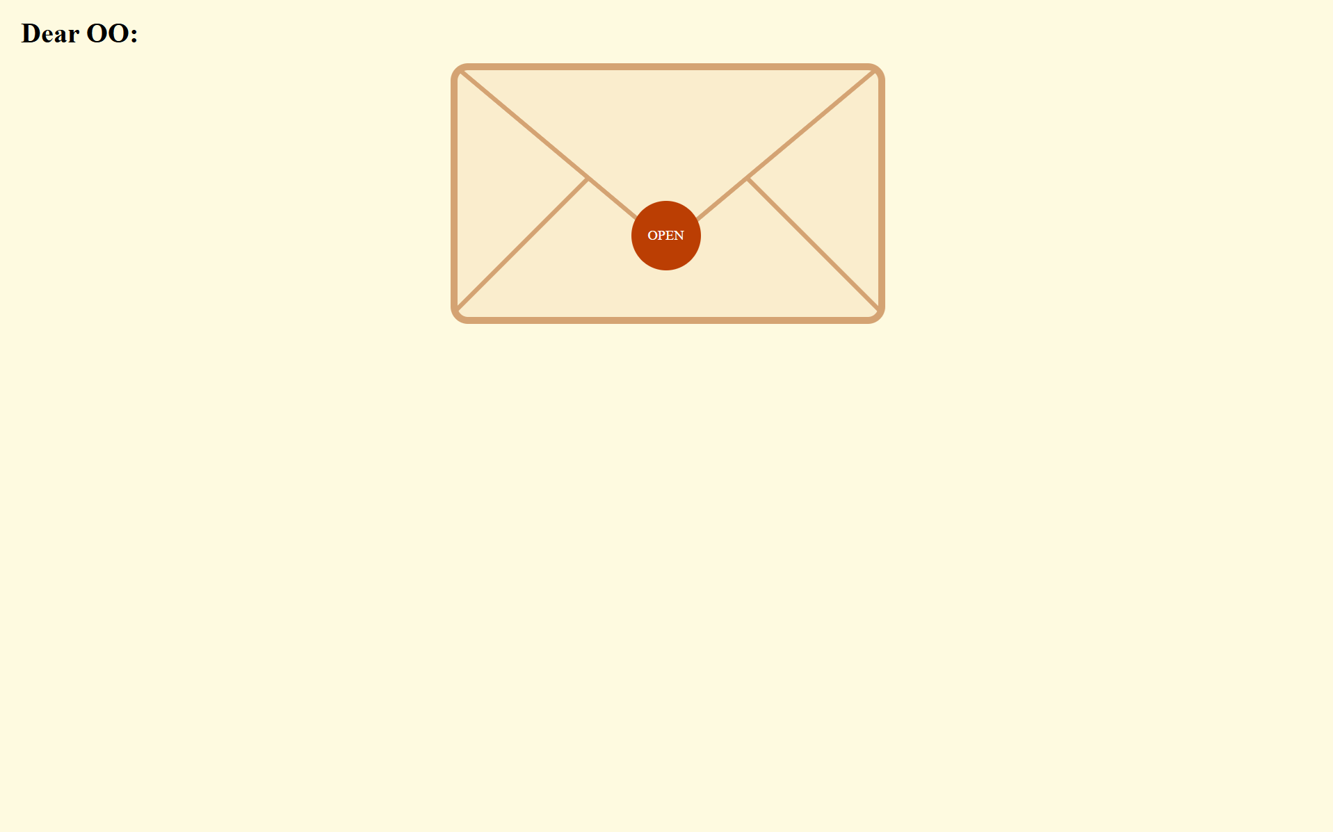 This is an envelope made with CSS.